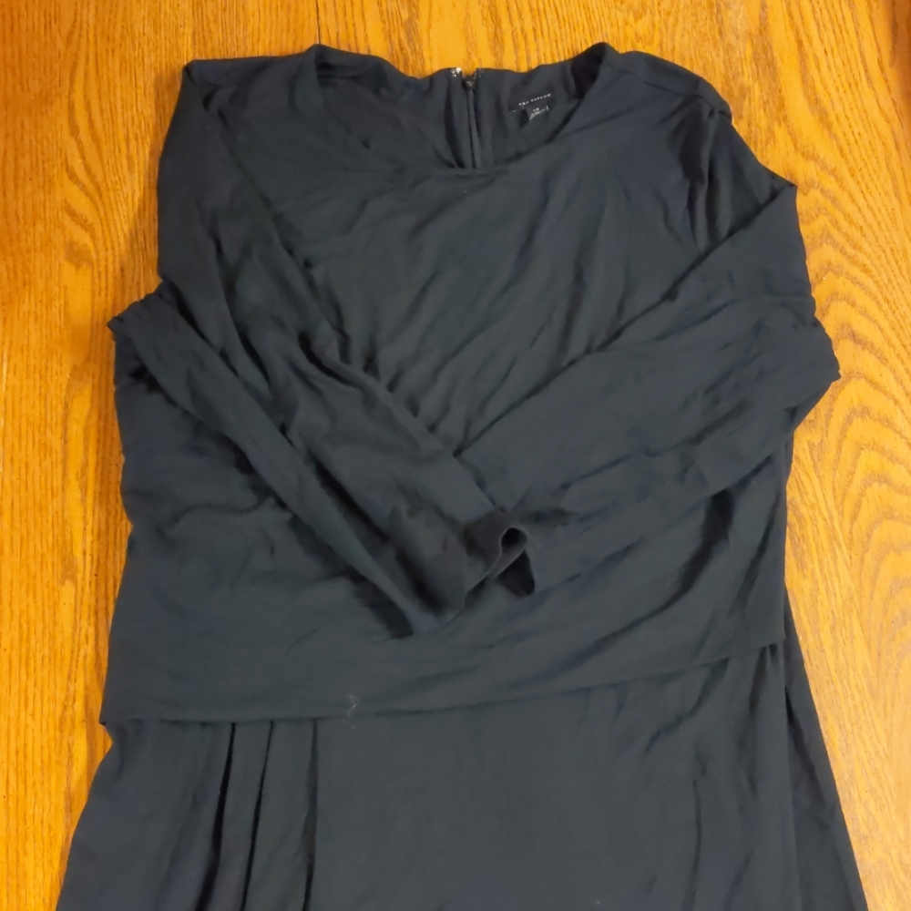 Ann Taylor black dress with sleeves